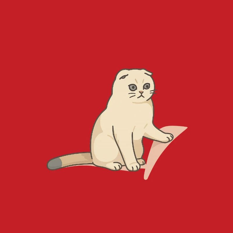 Chat mignon avec une expression mélancolique