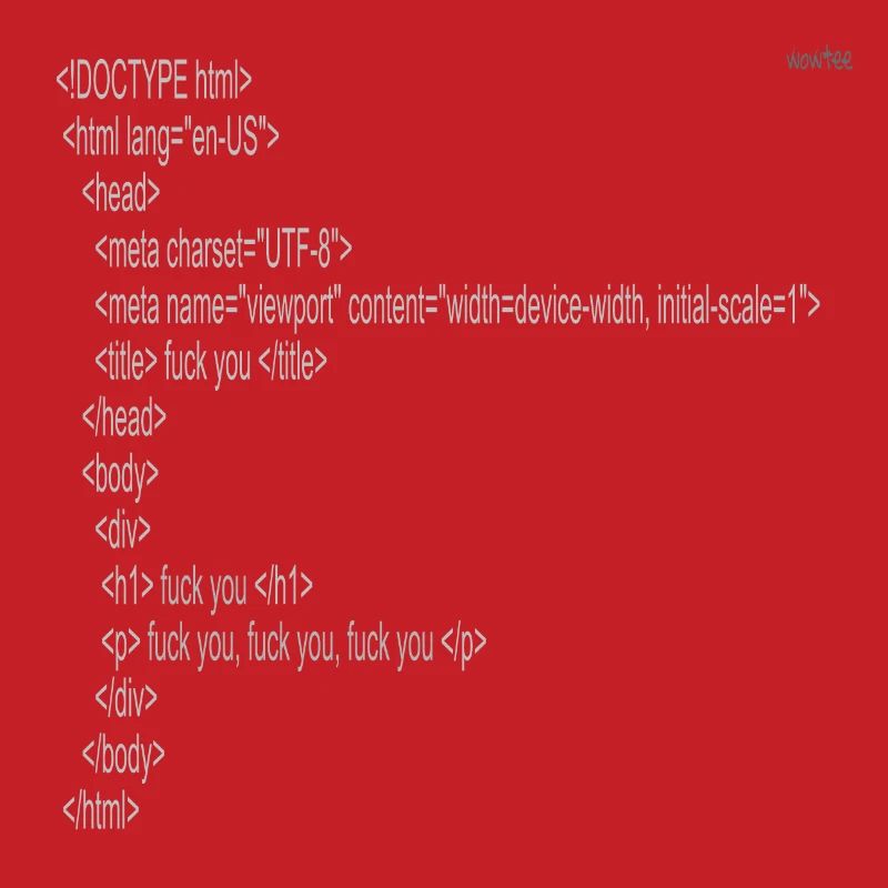 F*ck you - html code
