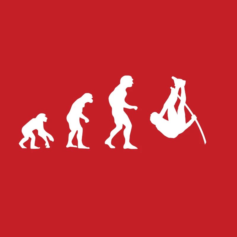 Evolution, saut à la perche de singe, saut à la perche