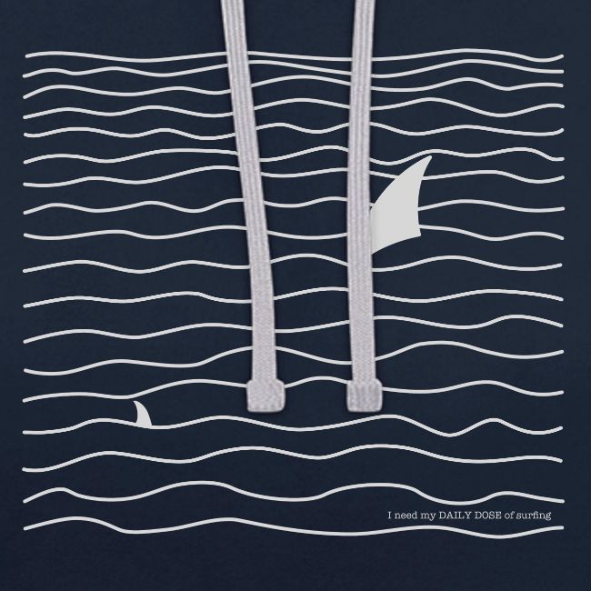 Windsurfer & Shark (white)