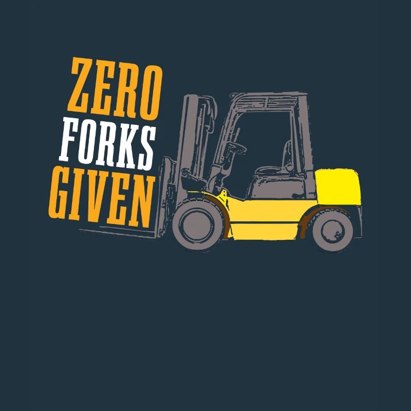 Forks Given Forklift Driver Operator Forklift