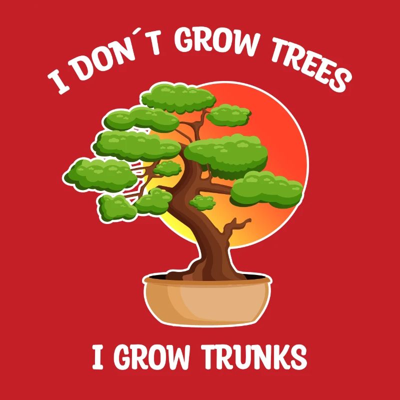 Bonsai Baum lustiger Spruch Gärtner Geschenkidee