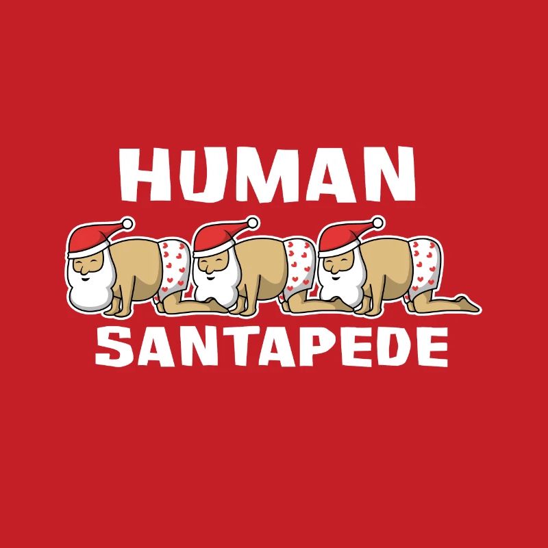 Weihnachtsmann Human Santapede