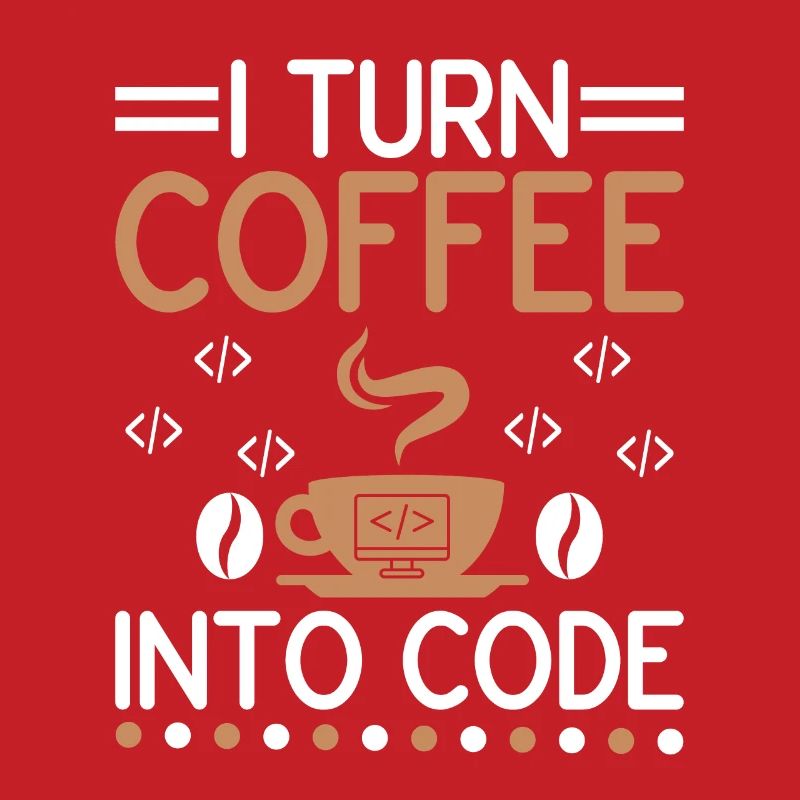 Kaffee-Codierung Programmierer Programmierer Entwickler Nerd Coff