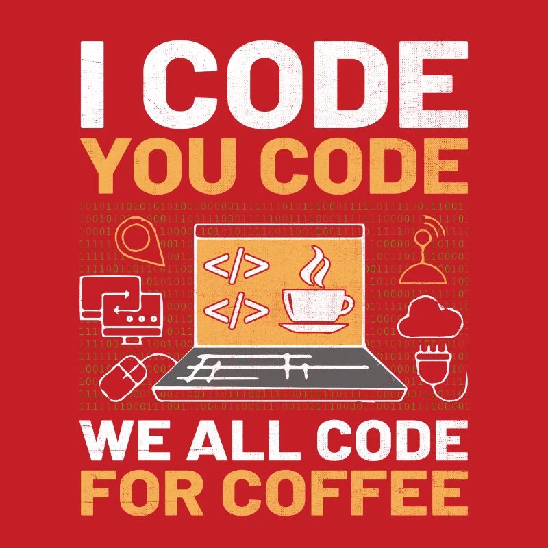 Kaffee-Codierung Programmierer Programmierer Entwickler Nerd Coff