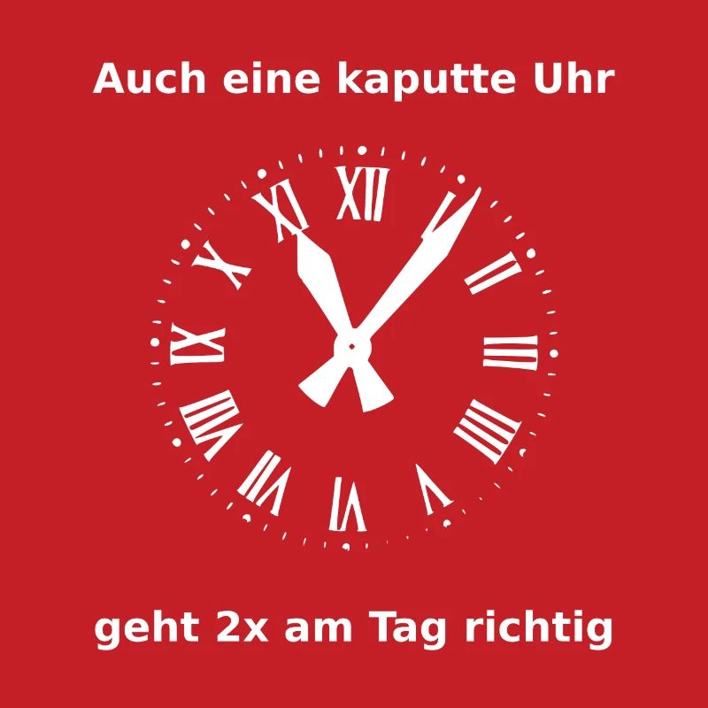 Clock, clever saying to think, lateral thinker