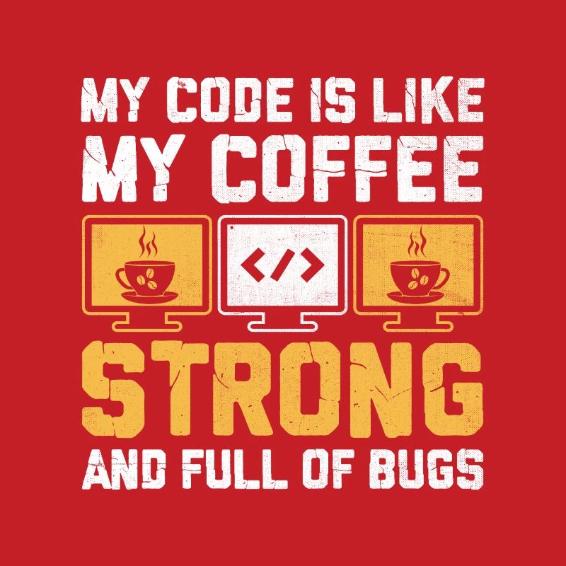Kaffee-Codierung Programmierer Programmierer Entwickler Nerd Coff