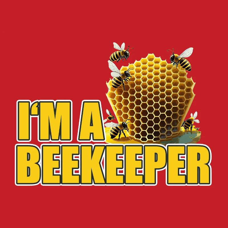 Ich bin ein cooler stolzer Imker-Logo-Designer