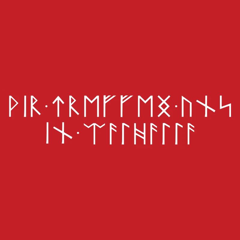 We meet in Valhalla Runic Script Teutons