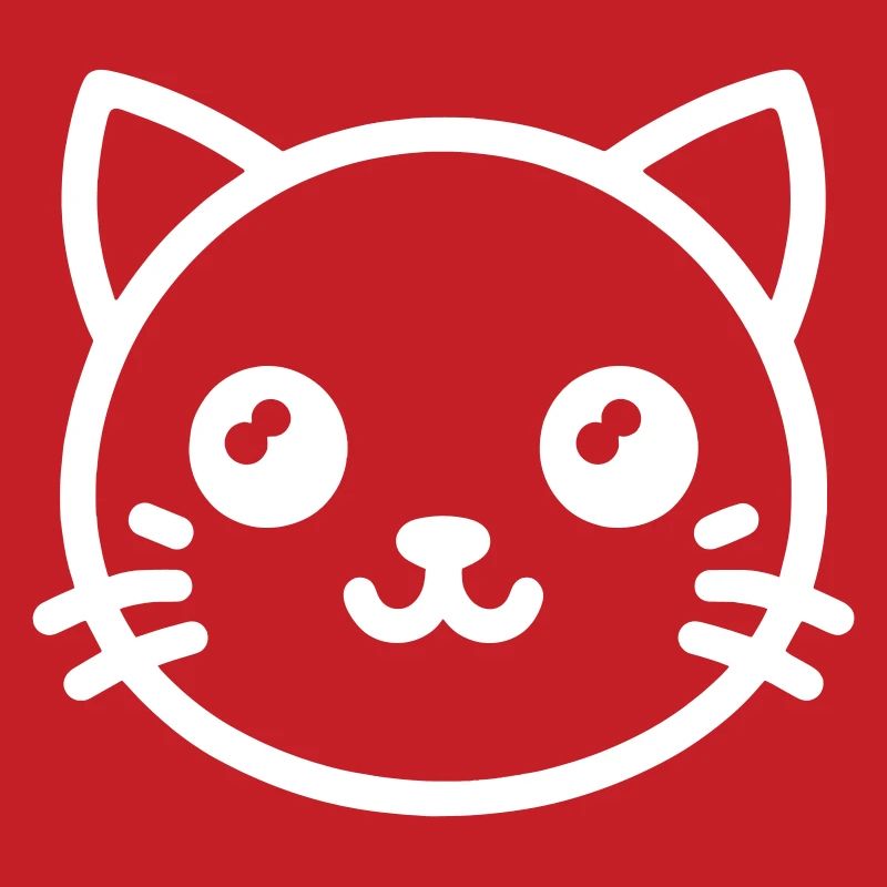 Tête de chat mignon Chat mignon