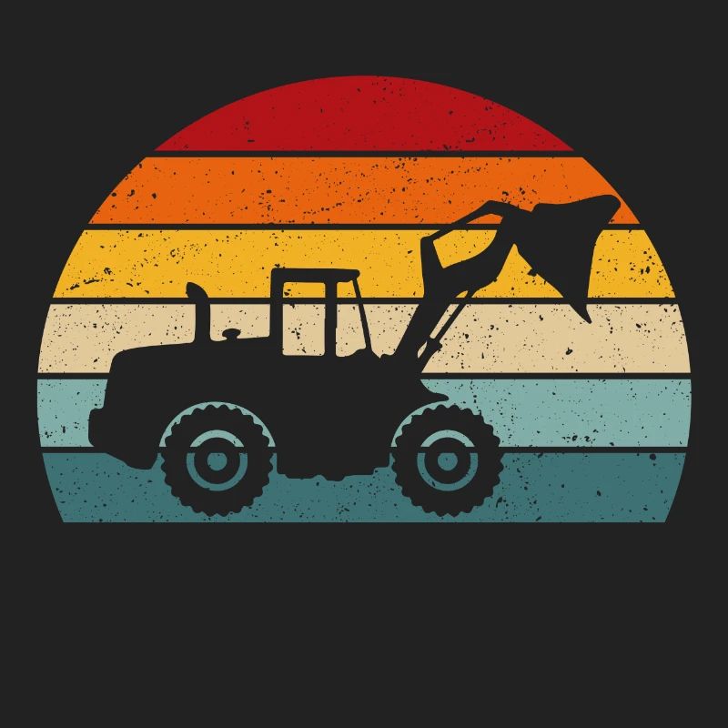 Wheel loader retro wheel loader driver