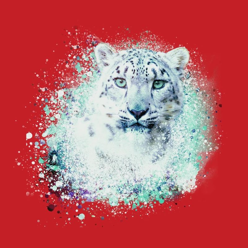 léopard de neige,chat,léopard,vert,chat sauvage