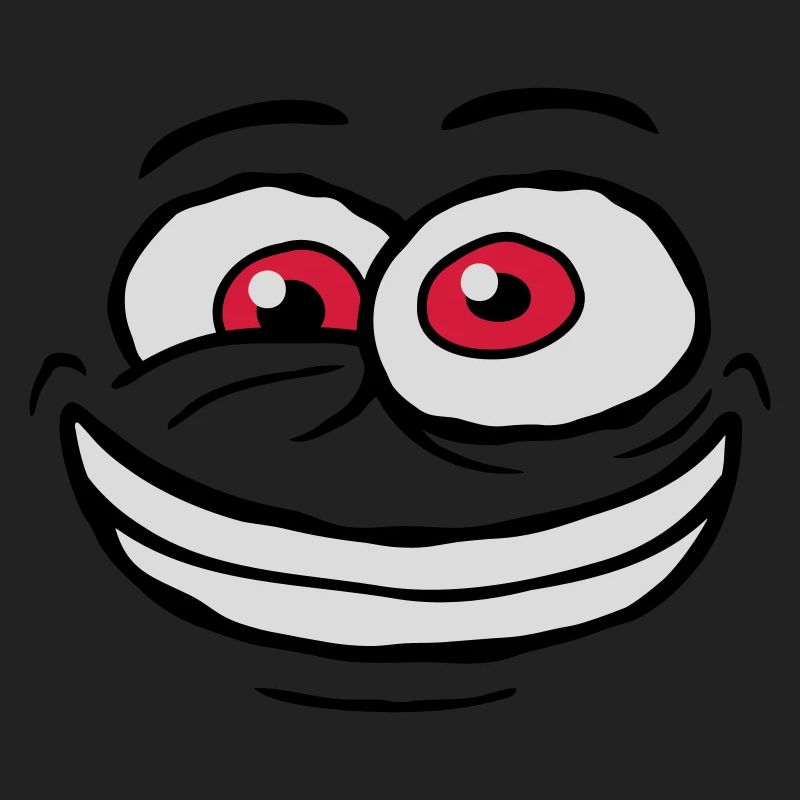 Crazy Comic Face Design