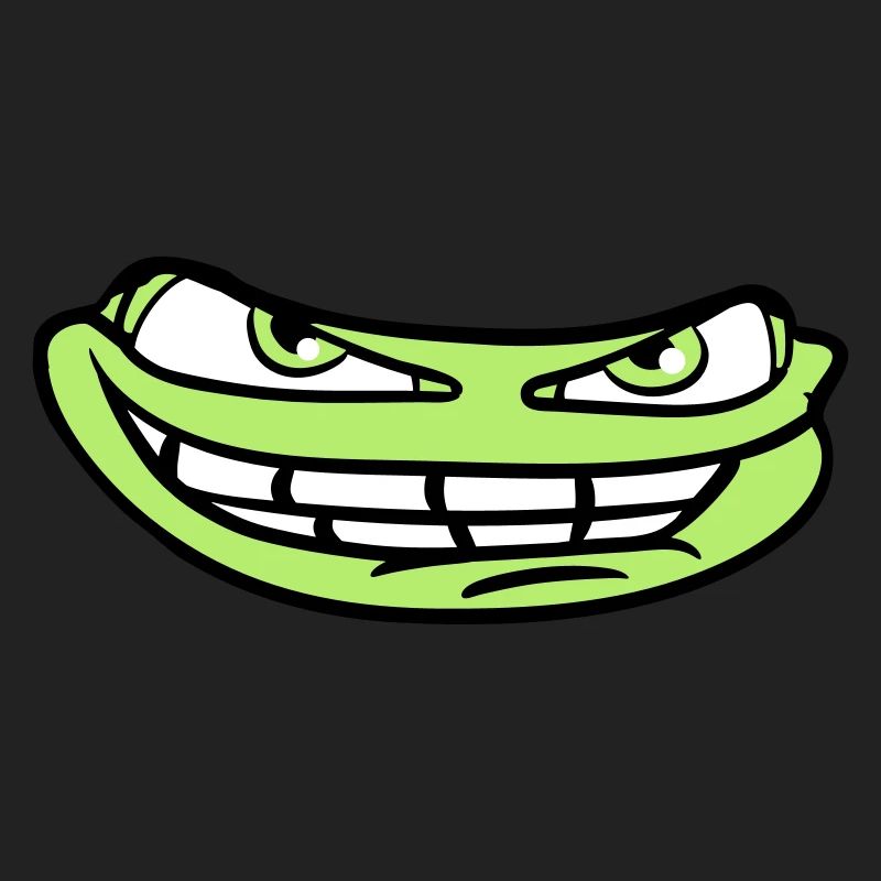 face head evil meme grin funny comic carto