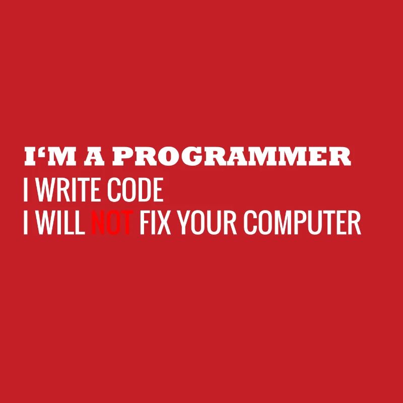 Ich bin ein Programmierer Computer Nerd Informatik