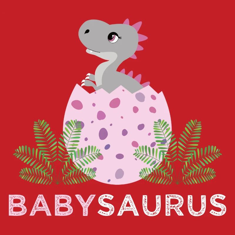Babysaurus Mädchen T-Rex geschlüpft Dinosaurier Ei