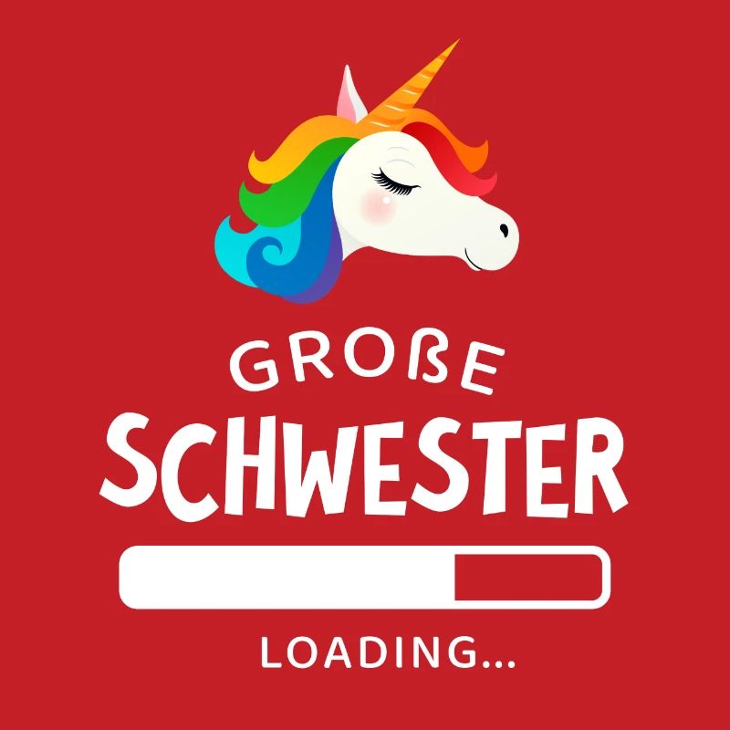 Große Schwester Loading Einhorn Unicorn