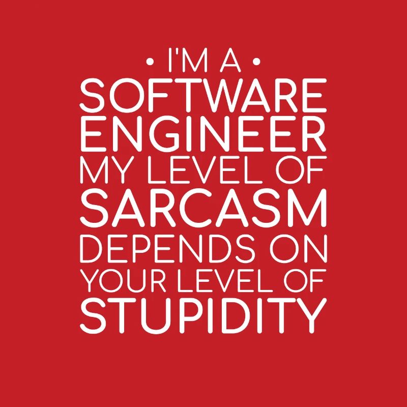 "Software Engineer Sarcasm | Programming"