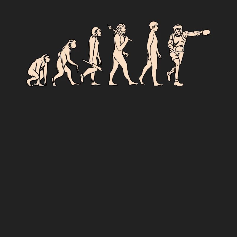 Evolution Boxing Boxing from monkey to boxer