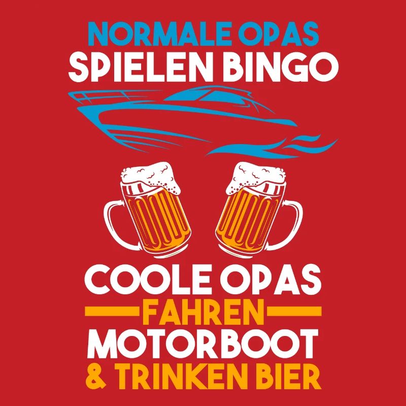 Motorboot Opa Bootfahren Geschenk