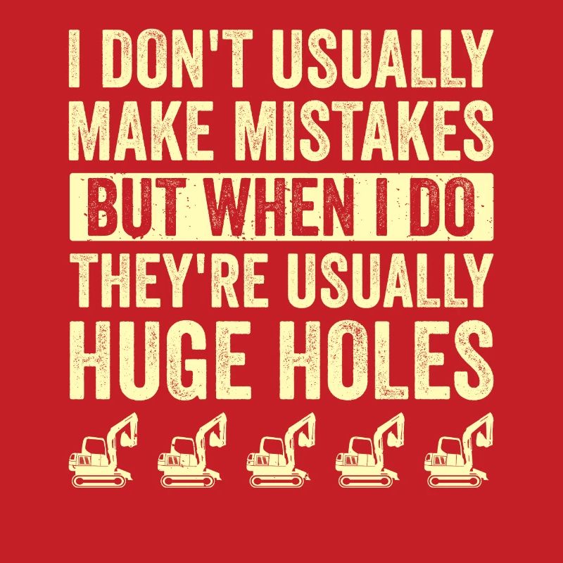 Retro Excavator Slogan Excavator Driver Construction Site