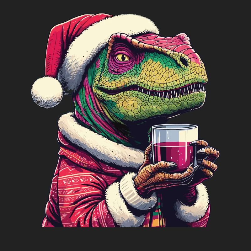 Raptor drinks mulled wine