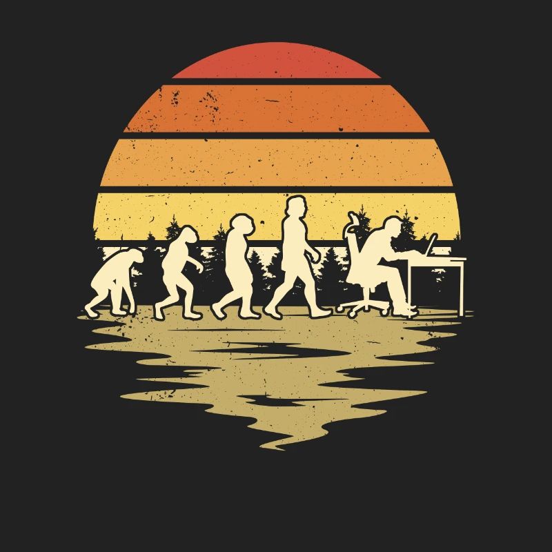 Informatiker Evolution Programmierer Nerd