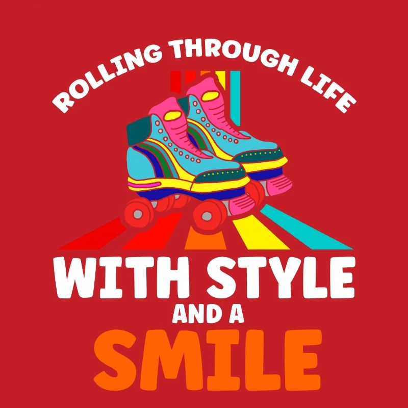 Rollerskates Funny 80er Roller Disco Skating
