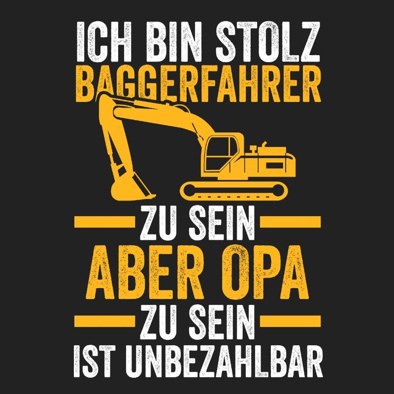 Bagger Opa Baggerführer Geschenk
