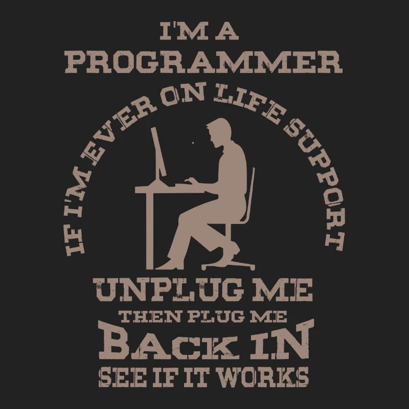 Je suis un programmeur - programme informatique drôle