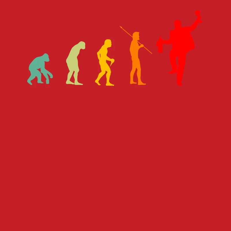 Evolution Aperitif lustiges Geschenk Mann