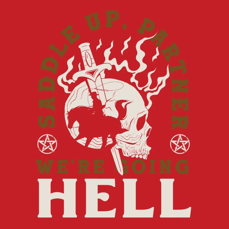 Saddle up, partner, we're going to hell Dark