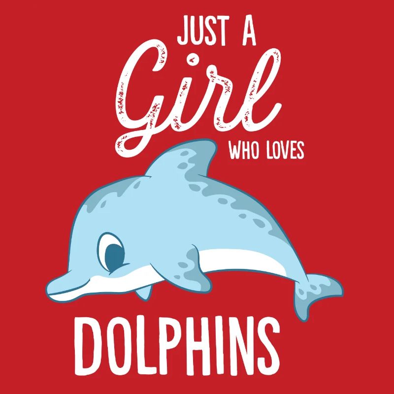 Nur Ein Mädchen das Delfine Liebt Delfin Mädchen