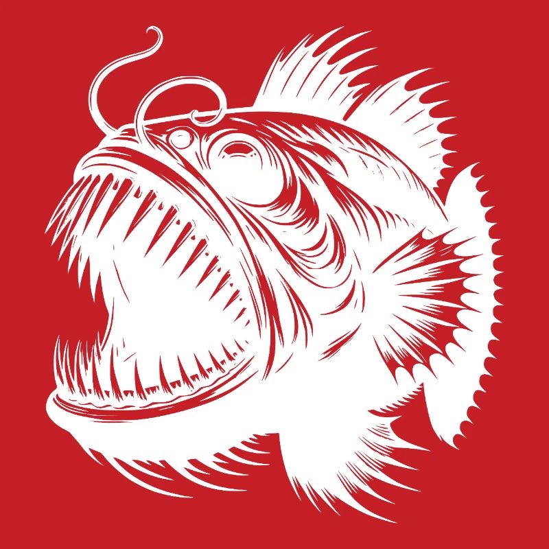 deep-sea fish with sharp teeth
