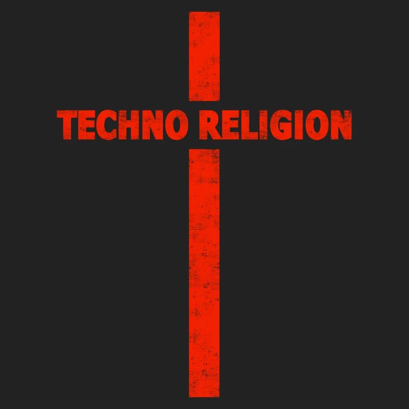 Techno - Techno music - Techno Religion - Geschenk