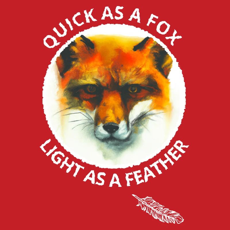 Quick Fox Light Feather Fox Fan Cadeau