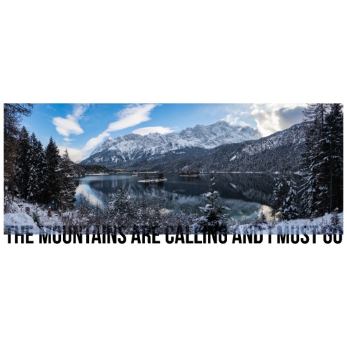 The mountains are calling - Contrast Colour Hoodie