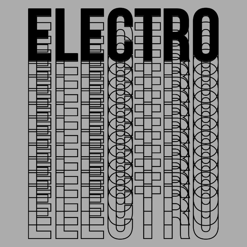 Conception de logo typographique de musique électro