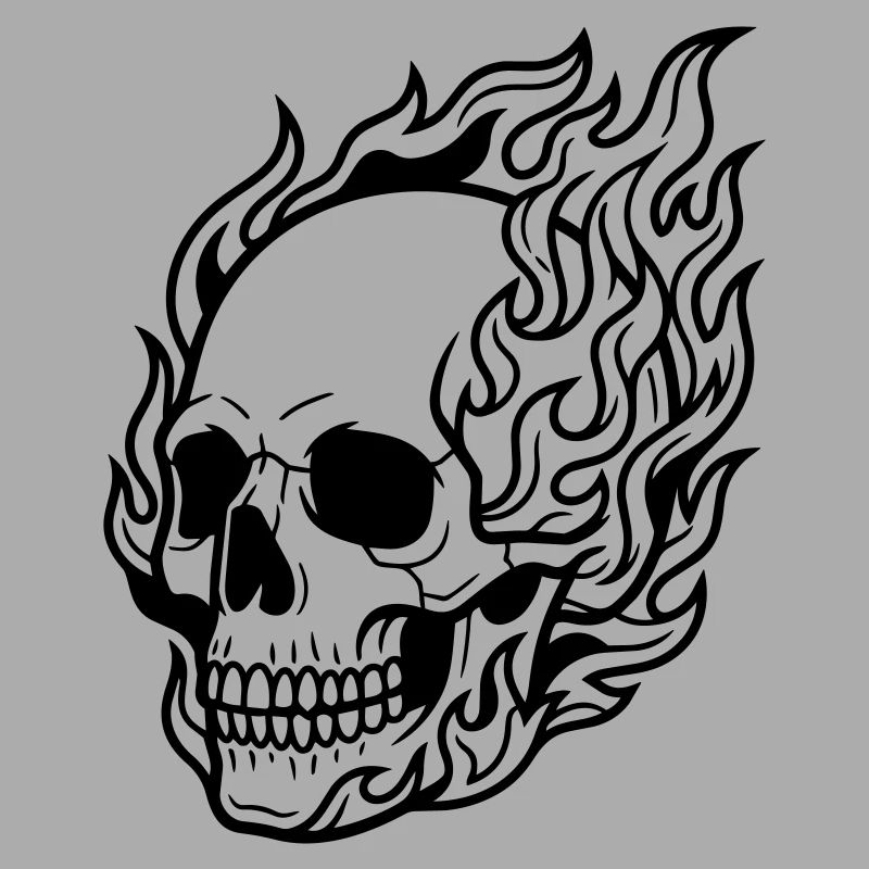 skull flame