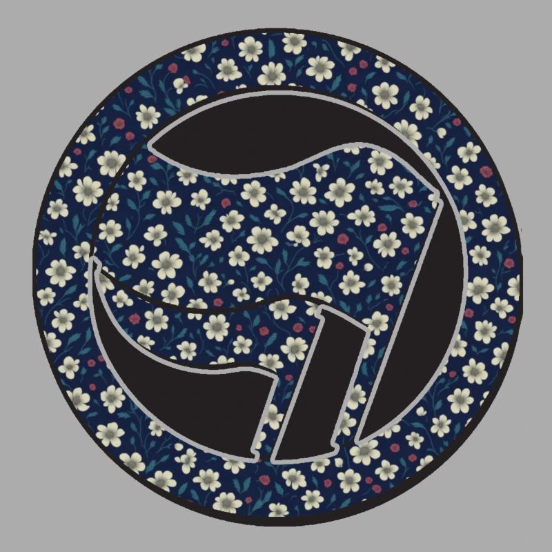 Alerta Antifa pattern flower