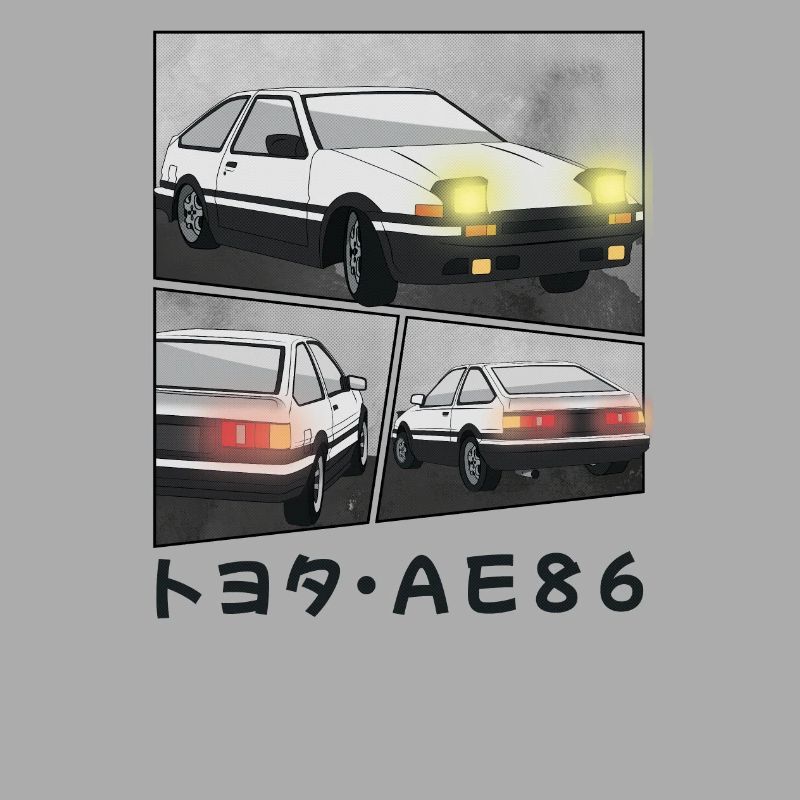 CAR COMIC / POP UP HEADLIGHTS HATCHBACK