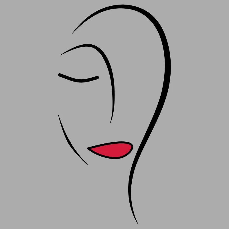Face de dessin au trait