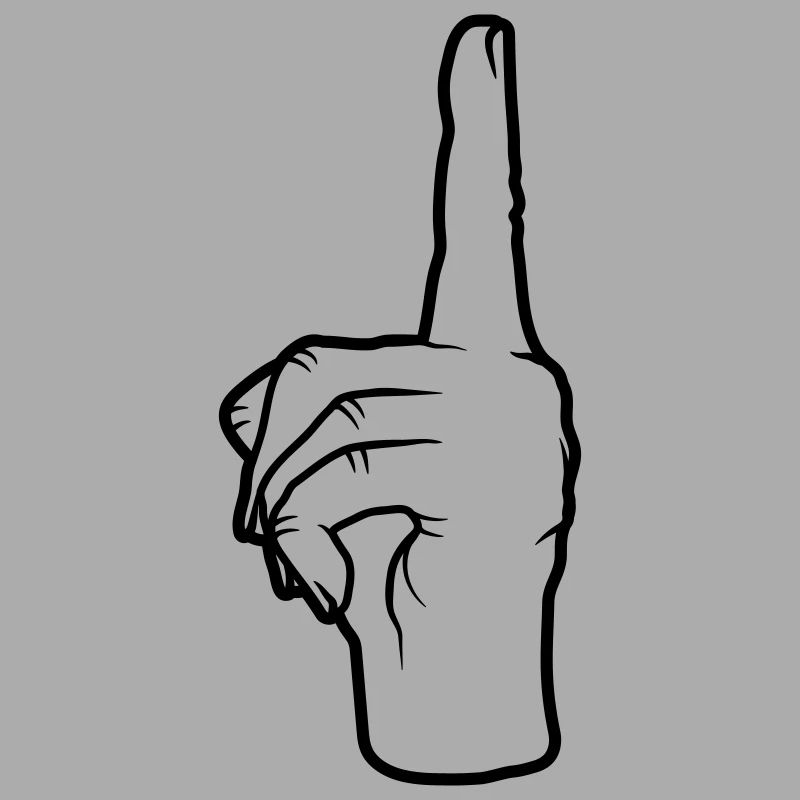 Hand gesture upwards