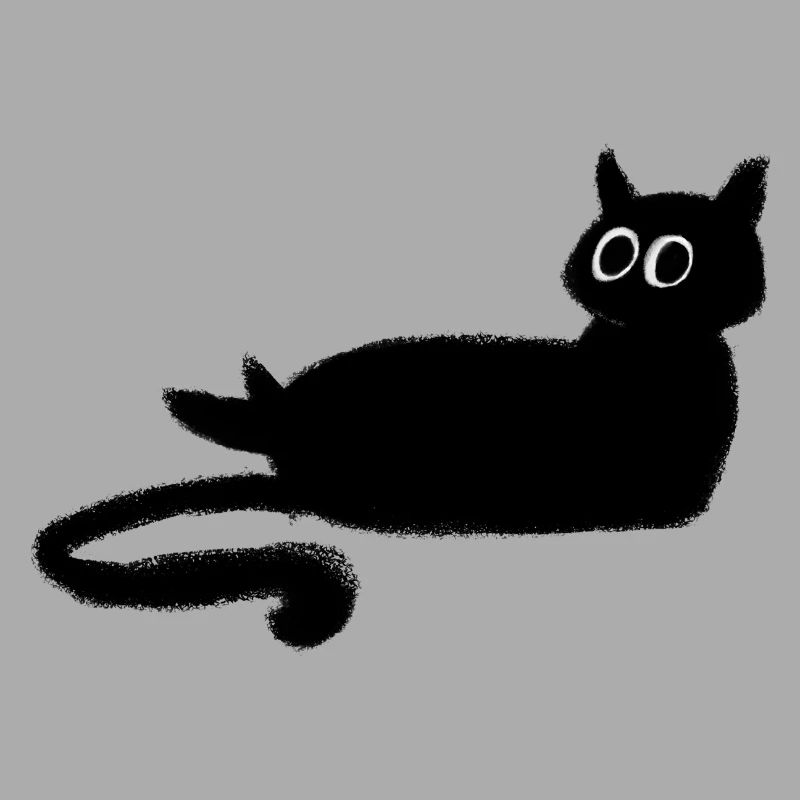 Anthrazit Schwarze Katze
