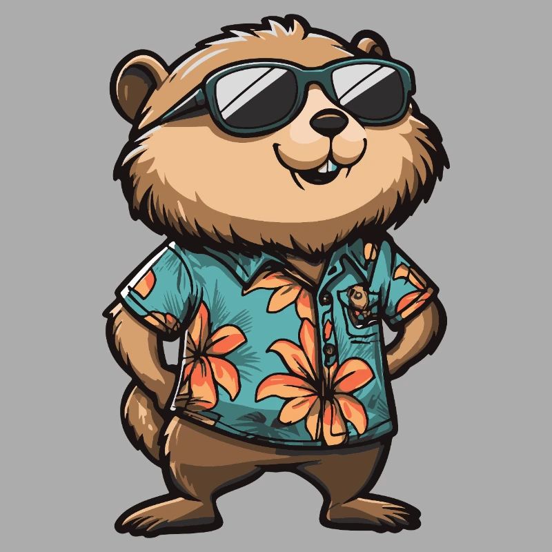Biber Comic Cool Sommer