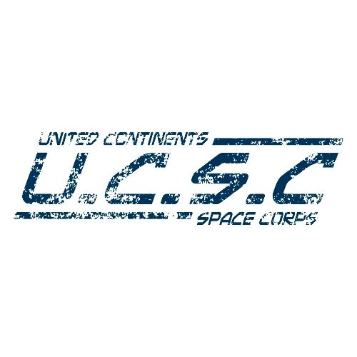 Damaged UCSC Logo Blue - Space Precinct Zero