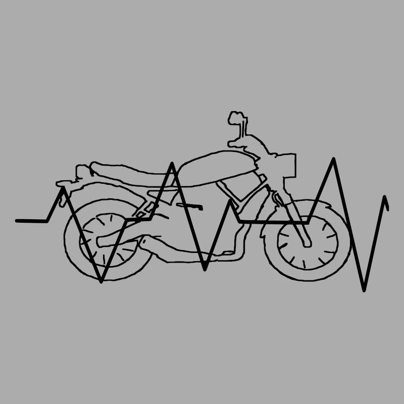 Motorrad Herzfrequenz Geschenk Geschenkidee