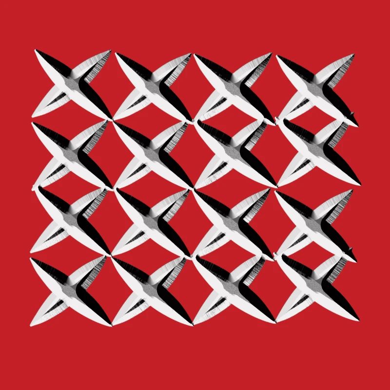 grey net cross pattern