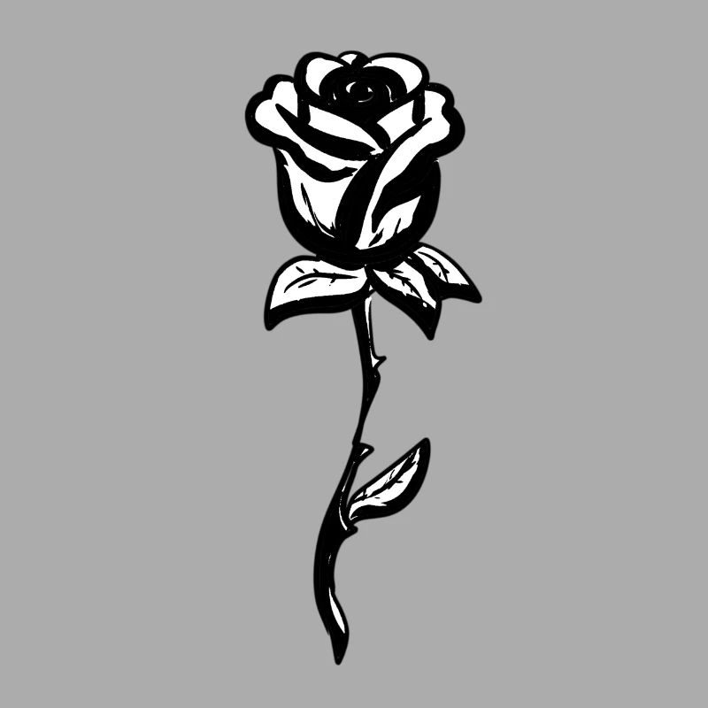 Symbole Rose Forme de fleur