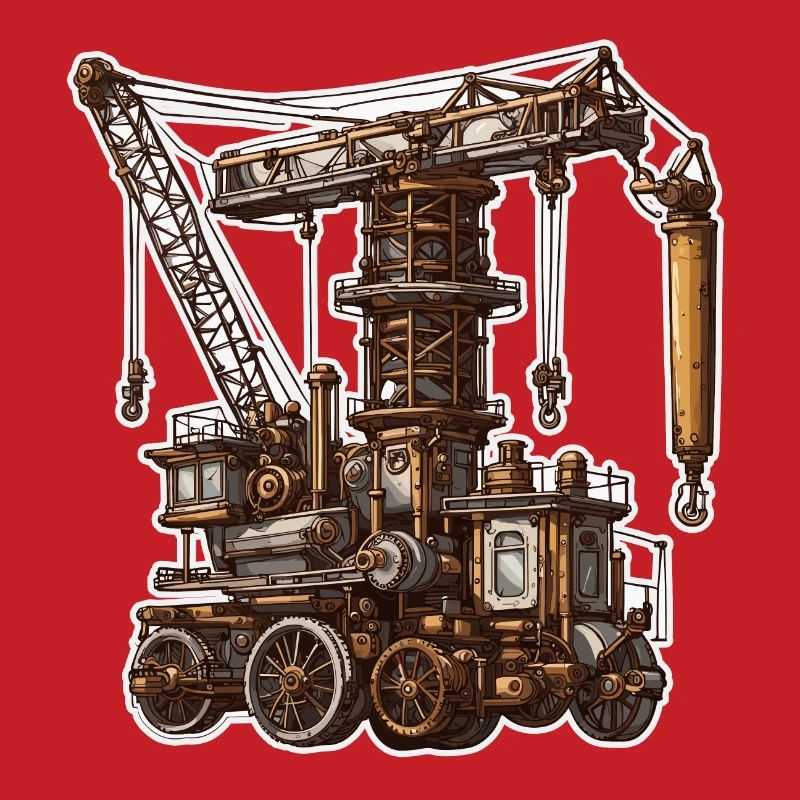 Crane / construction site / winch / crane system